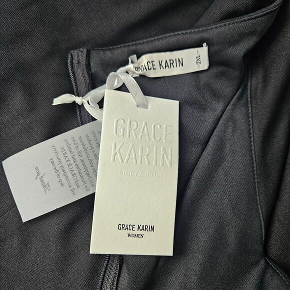 Grace Karin Womens Dress Size XXL Elegant Stylish Bodycon Off Shoulder Party - Picture 11 of 13